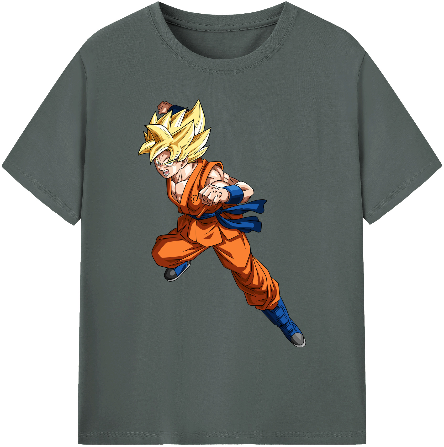 （画像用） ドラゴンボール 孫悟空（そん ごくう）Son Goku カカロット DRAGON BALL Kakarotto 綿100％ メンズ半袖Tシャツ｜肌触りやわらか＆通気性
